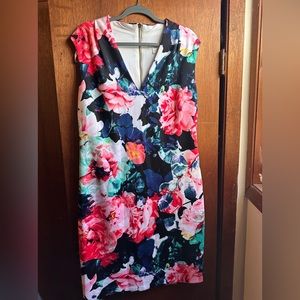 Bisou Bisou Floral scuba dress